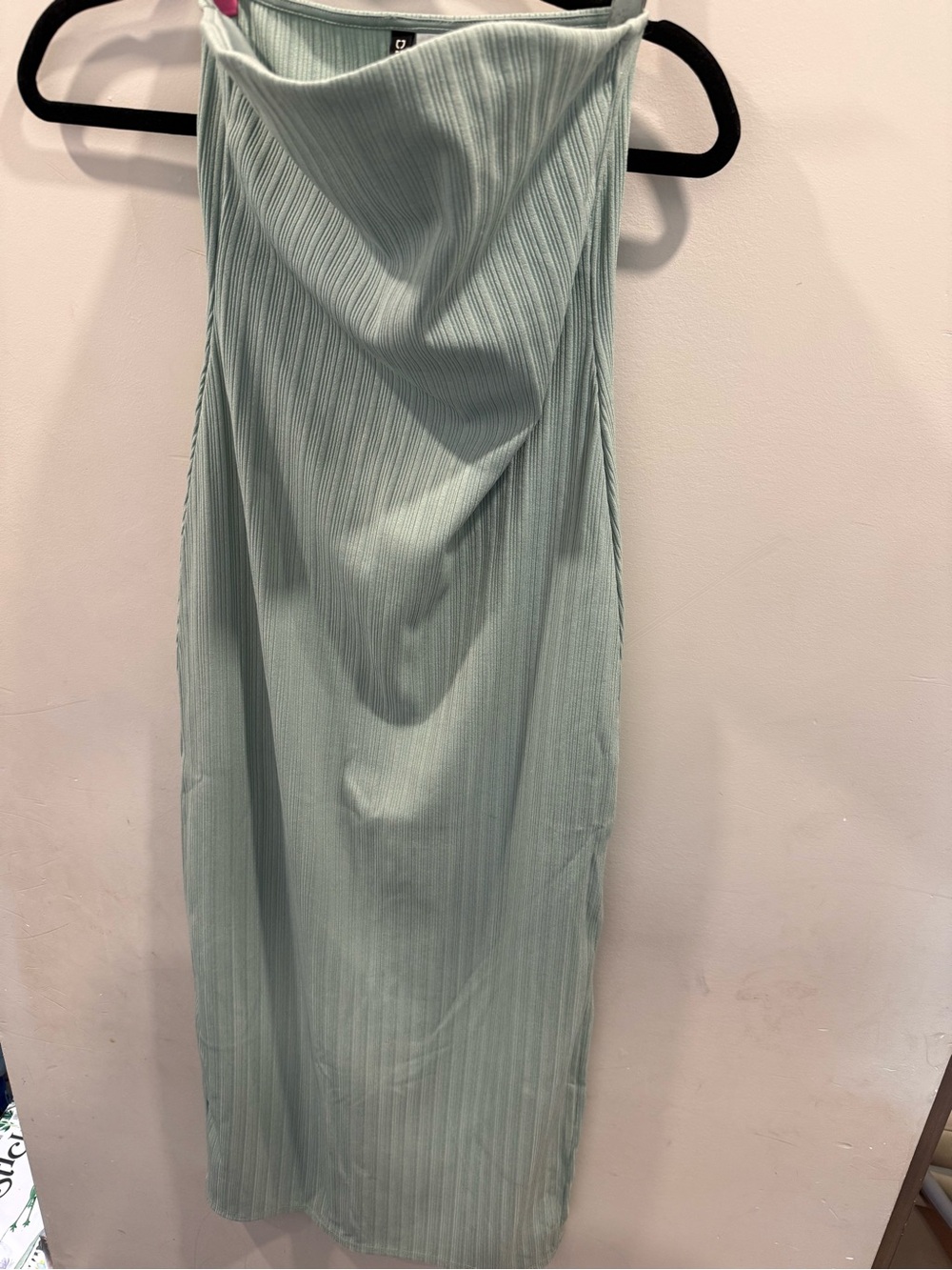 H&M Strapless Ribbed Maxi Dress in Mint - Picture 2 of 4